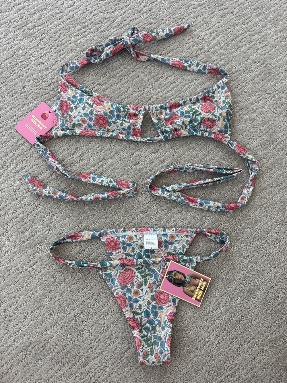 Strawberry Milk Mob Lemon Vine Bikini